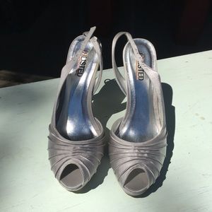 Brand new silver heels